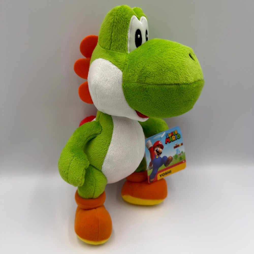 Nintendo Super Mario Yoshi Plush Jakks Pacific Green Dinosaur Toy New with Tags